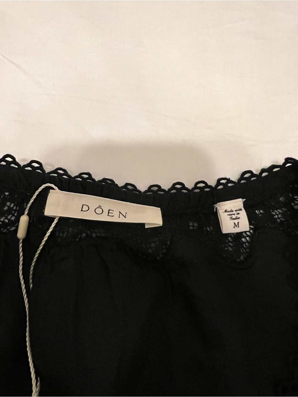 NWT Doen Brigitta Top - Black - Picture 6 of 10